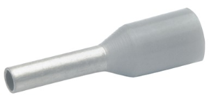 Insulated Wire end ferrule, 0.75 mm², 14 mm/8 mm long, DIN 46228/4, gray, 4708