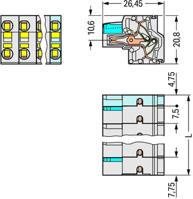 721-2202/026-000 WAGO PCB Connection Systems Image 2