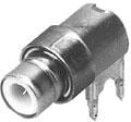 SMB socket 50 Ω, solder connection, angled, 228435-1