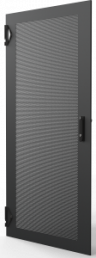 Varistar CP Steel Door, Perforated With 3-PointLocking, RAL 7021, 29 U, 1400H, 800W