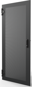 Varistar CP Steel Door, Perforated With 3-PointLocking, RAL 7021, 29 U, 1400H, 800W