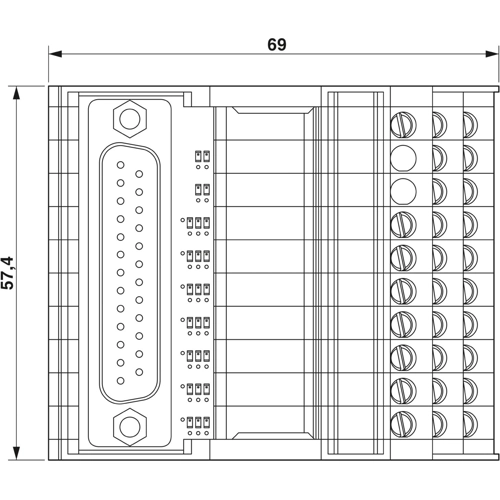 2322168 Phoenix Contact Transfer Modules for Mounting Rail Image 2