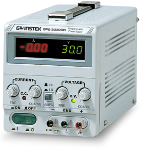 Laboratory power supply, 30 VDC, outputs: 1 (3 A), 90 W, 100-240 VAC, GPS-3030DD