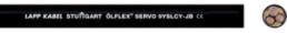 PVC motor connection cable ÖLFLEX SERVO 9YSLCY-JB, shielded, black