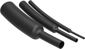 Heatshrink tubing, 2:1, (3.2/1.6 mm), polyolefine, black