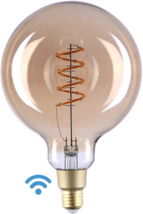 LED lamp, E27, 4 W, 750 lm, 230 V (AC), 2700 K, 360 °, clear, warm white