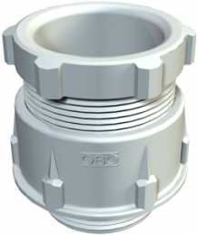 Cable gland, M12, 13/15 mm, Clamping range 3.5 to 6.5 mm, IP65, light gray, 2035316