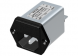 IEC plug C14, 50 to 60 Hz, 1 A, 250 V (DC), 250 VAC, 5.4 mH, faston plug 6.3 mm, B84773A0001A000