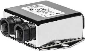 Filter, 50 to 60 Hz, 4 A, 250 VAC, faston plug 6.3 mm, 3-134-823