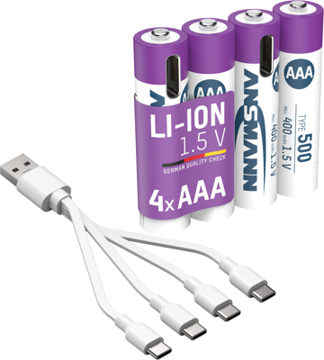 1311-0028 Ansmann Round Cell Batteries, 9V Block Batteries Image 3