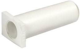 Bend protection grommet, cable Ø 8 mm, L 38 mm, PVC, white