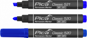 Permanent marker 1-4mm Round tip blue