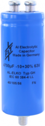 Electrolytic capacitor, 2200 µF, 350 V (DC), -10/+30 %, can, Ø 75 mm