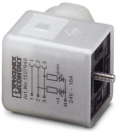 Valve connector, DIN shape A, 5 pole, 24 V, 0.34-1.5 mm², 1527948