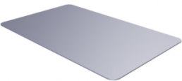 Stainless steel label, (L x W) 85 x 54 mm, silver, 40 pcs