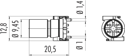 09 0433 601 05 binder Sensor-Actuator Connectors Image 2