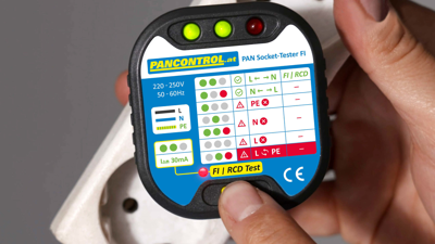 PAN SOCKET TESTER FI PANCONTROL VDE testers, Installation testers, Insulation testers Image 3