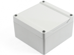 ABS enclosure, (L x W x H) 105 x 105 x 60 mm, light gray (RAL 7035), IP66, 1555LGY