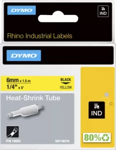 18052 DYMO Heat shrinkable tubing Marking