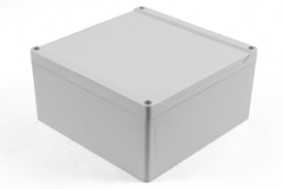 Polycarbonate enclosure, (L x W x H) 180 x 180 x 60 mm, light gray (RAL 7035), IP68, 1555WA2GY
