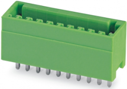 Pin header, 9 pole, pitch 2.5 mm, straight, green, 1881626
