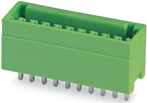 Pin header, 6 pole, pitch 2.5 mm, straight, green, 1881590