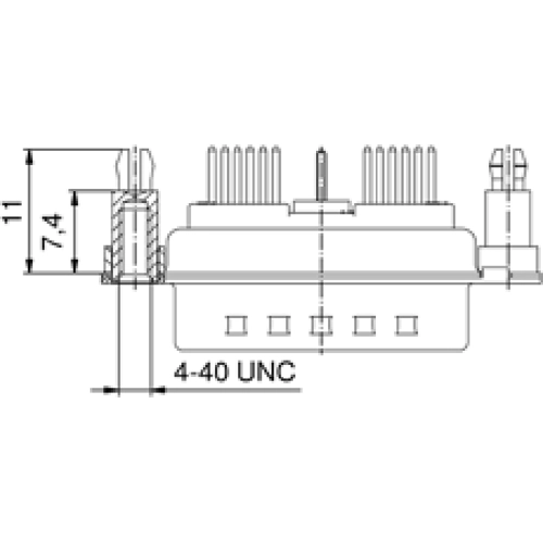 3H15W4SAR76E40X CONEC D-Sub Connectors Image 2