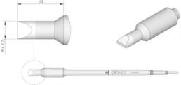 Soldering tip, Chisel shaped, JBC-C470017