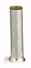 Uninsulated Wire end ferrule, 0.5 mm², 8 mm long, silver, 216-101