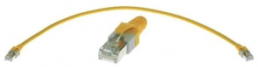 System cable, RJ45 plug, straight to RJ45 plug, straight, Cat 5e, S/FTP, PUR, 60 m, yellow