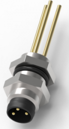 Plug, 3 pole, crimp connection, screw locking, straight, 2-2172090-2