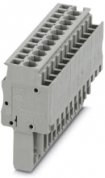 Plug, spring balancer connection, 0.08-4.0 mm², 12 pole, 24 A, 6 kV, gray, 3040216