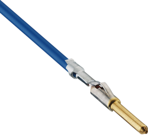 Pin contact, 0.25-0.75 mm², AWG 23-18, crimp connection, gold-plated, 0369 V109 VP18