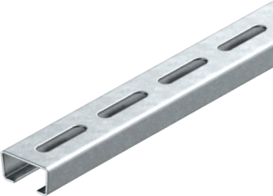DIN rail, perforated, 18 mm, W 35 mm, steel, strip galvanized, 1119693