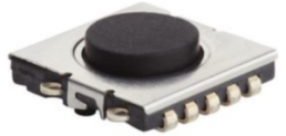 Short-stroke pushbutton, 1 Form A (N/O), 50 mA/24VDC, unlit , actuator (black), 3.7 N, SMD