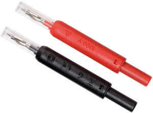 Test probes kit, socket 4 mm, rigid, 1 kV, black/red, P01102128Z