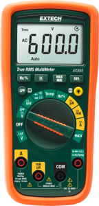 TRMS digital multimeter EX355, 10 A(DC), 10 A(AC), 600 VDC, 600 VAC, 6 nF to 60 mF, CAT III 600 V