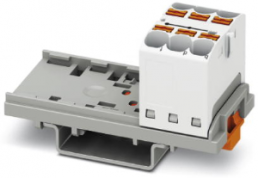 Distribution block, push-in connection, 0.2-6.0 mm², 6 pole, 32 A, 6 kV, white, 3273538