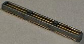 Pin header, 120 pole, pitch 0.8 mm, straight, black, 2-1658013-3