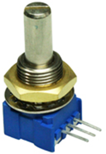 Conductive plastic potentiometer, 100 kΩ, 0.5 W, linear, solder pin, 51RAD-R22-B20L