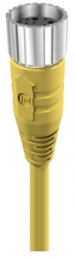 Sensor actuator cable, M23-cable socket, straight to open end, 19 pole, 10 m, TPE, yellow, 9362