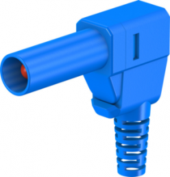 4 mm plug, solder connection, 2.5 mm², CAT II, blue, 22.2667-23