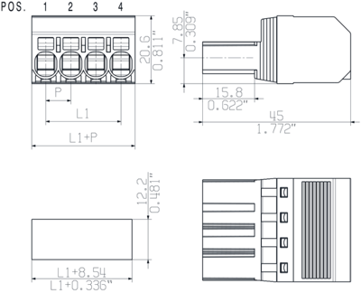 1060880000 Weidmüller PCB Connection Systems Image 3