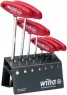 Pin wrench kit with cross handle, 2 mm, 2.5 mm, 3 mm, 4 mm, 5 mm, 6 mm, 8 mm, hexagon, 334VB