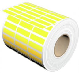 Polyester Label, (L x W) 32 x 9 mm, yellow, Roll with 10000 pcs