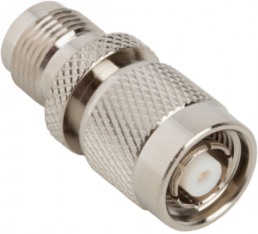 Coaxial adapter, 50 Ω, RP TNC plug to TNC socket, straight, 122498RP