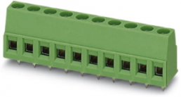 PCB terminal, 10 pole, pitch 5.08 mm, AWG 26-14, 17.5 A, screw connection, green, 1730201