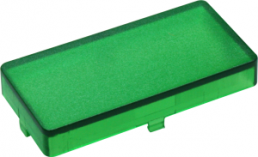 Aperture, rectangular, (L x W x H) 27.85 x 14 x 5.5 mm, green, for short-stroke pushbutton, 5.46.681.024/1510