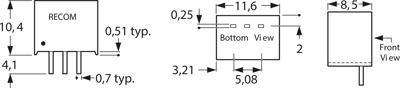 R-78C3.3-1.0 RECOM DC/DC Converters Image 2