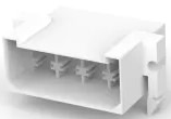 Insulating housing for 6.3 mm, 8 pole, polyamide, UL 94V-2, natural, 163008